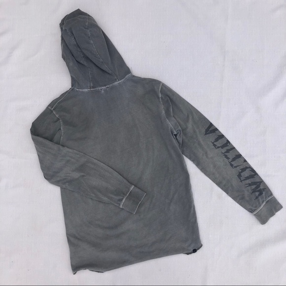 VOLCOM HOODIE SWEATSHIRT GRAY SIZE M - Picture 8 of 13